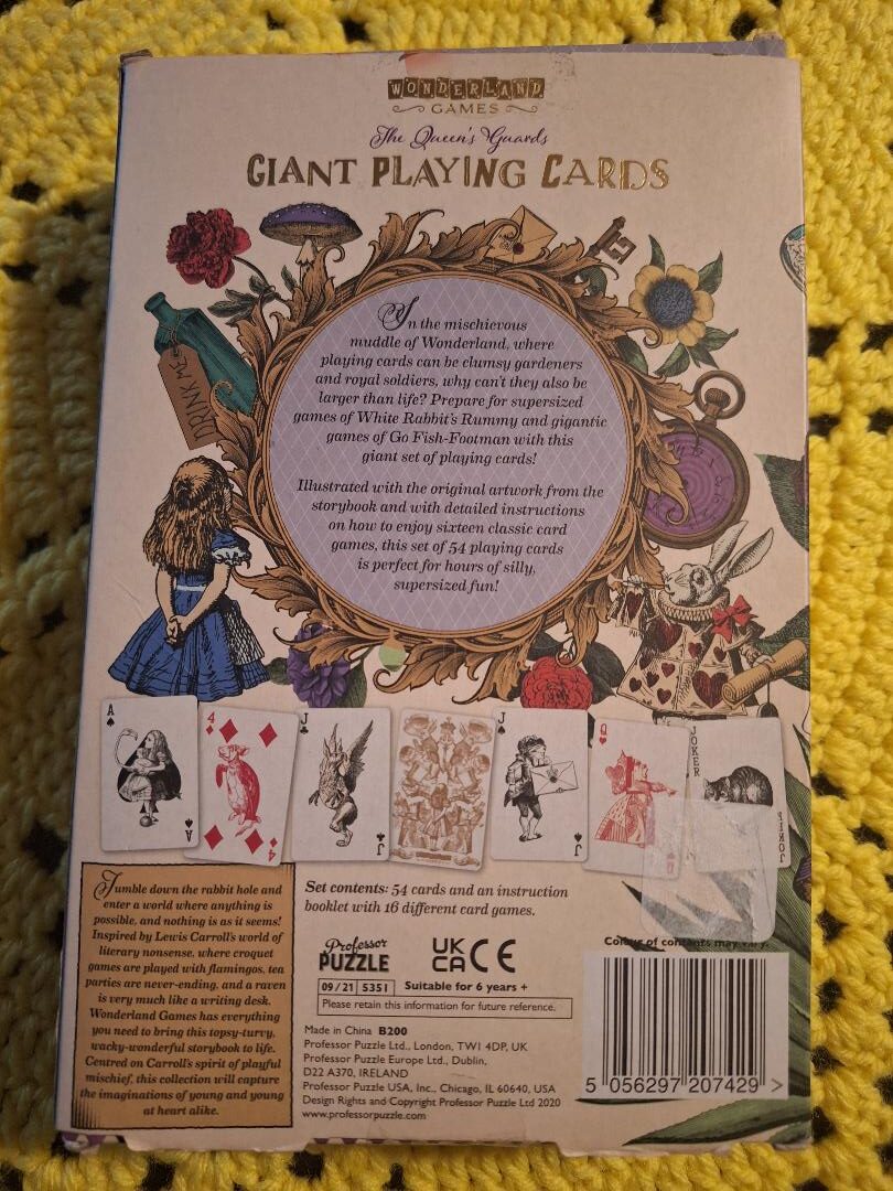 Wonderland playing cards