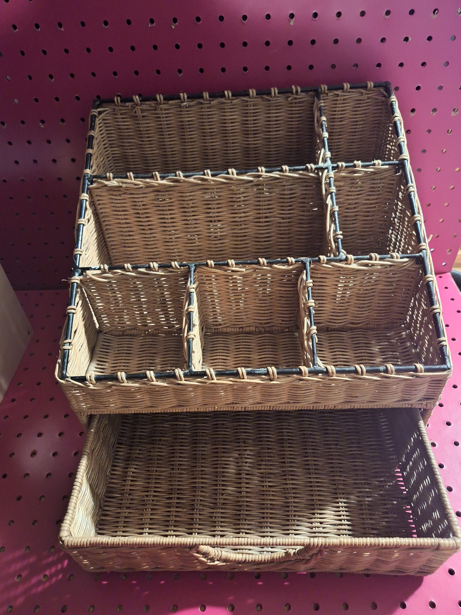 Wicker organizer