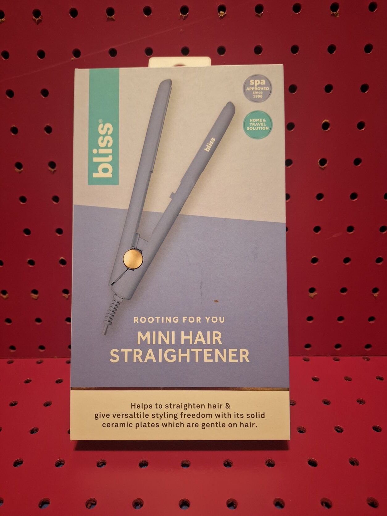 Mini hair straightener